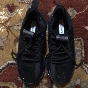 Steven madden sneakers Black and glittery